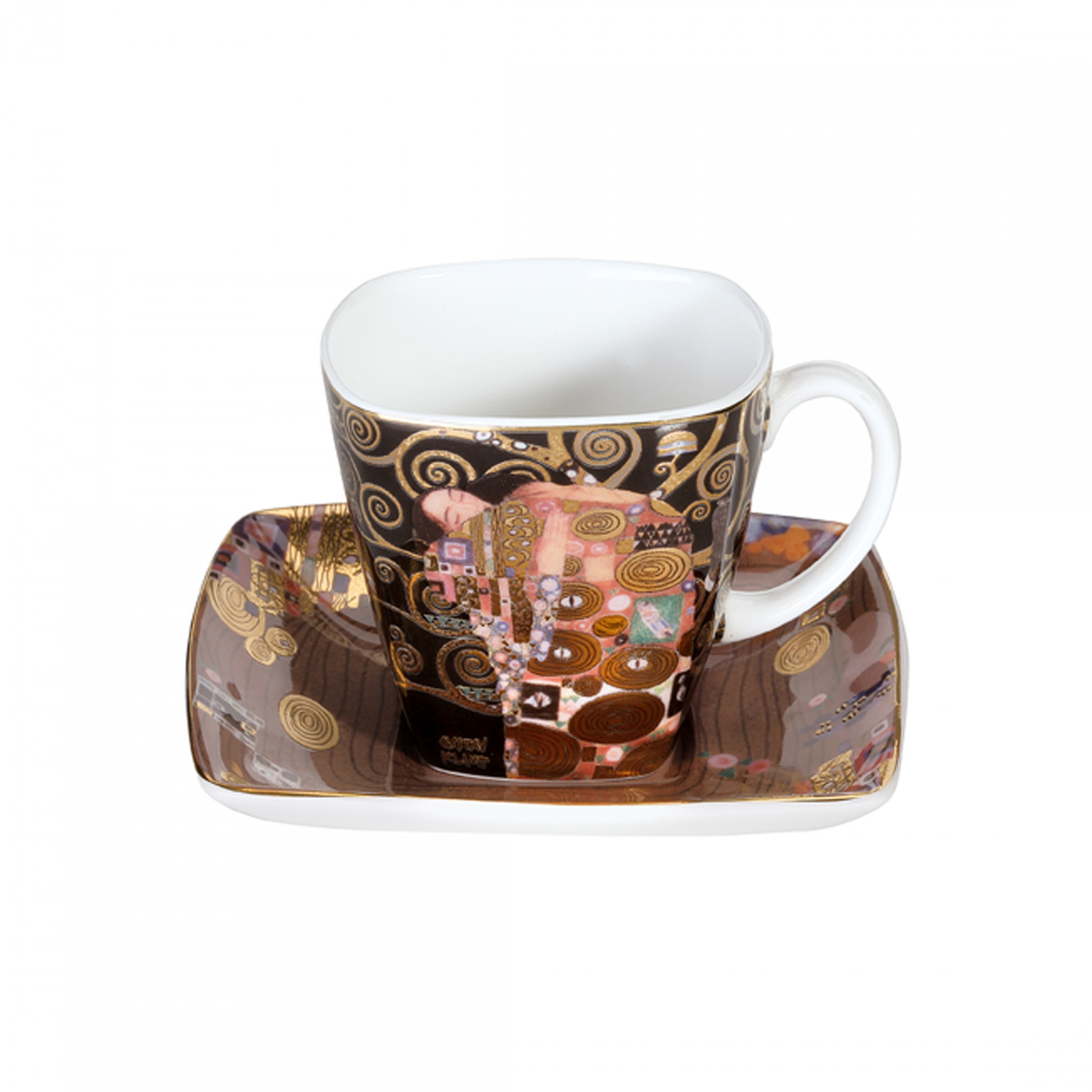 GOEBEL Die Erfüllung – Espressotasse eckig Artis Orbis Gustav Klimt