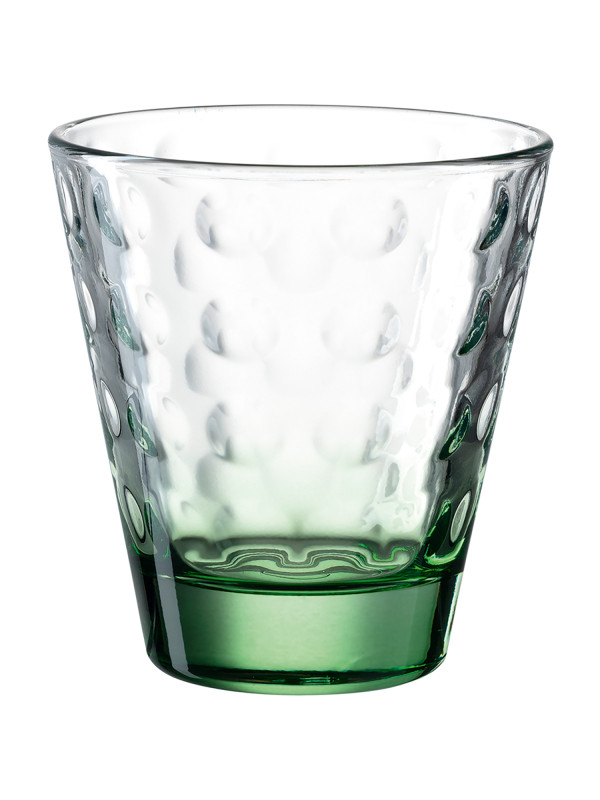 LEONARDO Trinkglas OPTIC 215 ml, grün – 6er Set