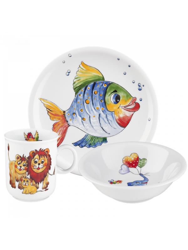 SELTMANN WEIDEN Kinder-Set 3-teilig Compact Bunte Tierwelt 