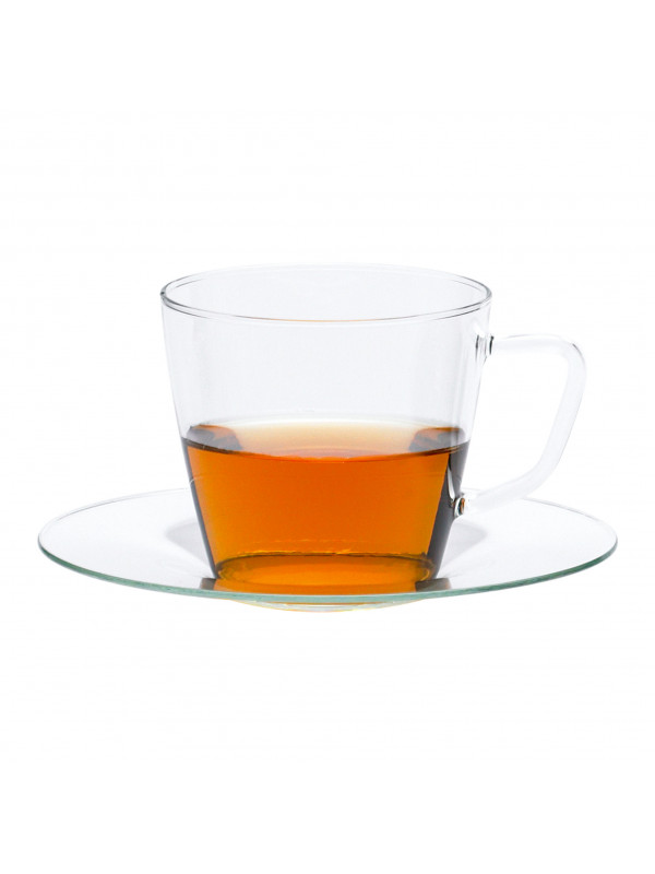 TRENDGLAS Tasse 0,25 l mit Glasunterteller Nova - G