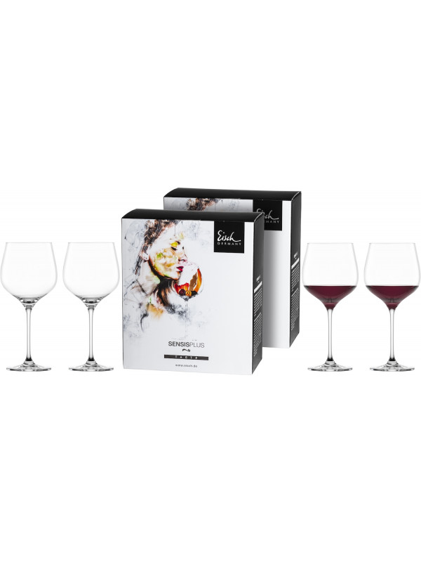 EISCH Burgunderglas groß Superior SENSISPLUS – 4 Stück im Geschenkkarton