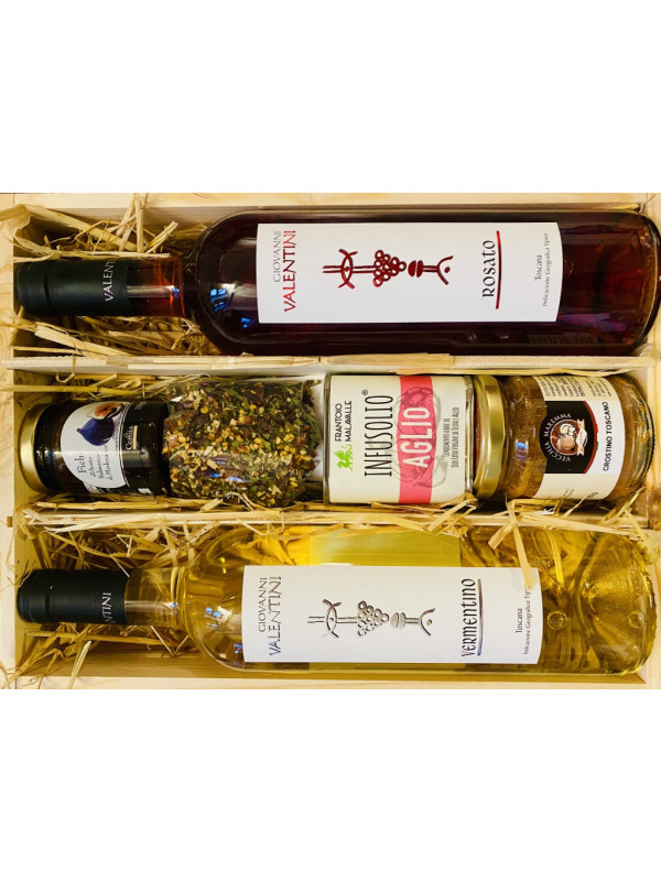 "Stella-Luminosa" Italienische Geschenkbox aus Pinienholz von La Colombaina