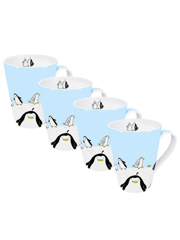 KÖNITZ 4er-Set Becher Globetrotter Pinguin