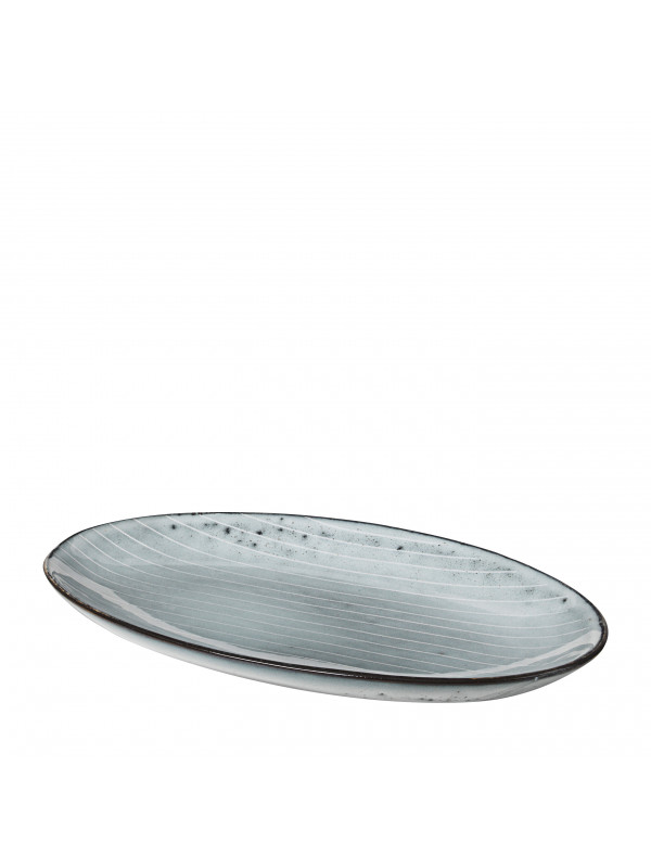 BROSTE COPENHAGEN Platte oval Nordic Sea – 1 Stück