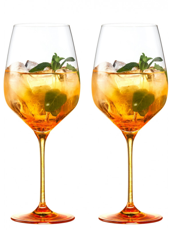 EISCH Spritz Orange Glas Secco Flavoured orangerot - 2 Stück im Geschenkkarton