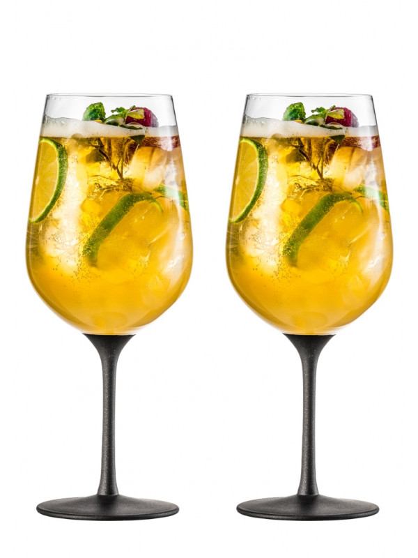 EISCH Biercocktailglas 655 ml Secco Flavoured black - 2 Stück im Geschenkkarton