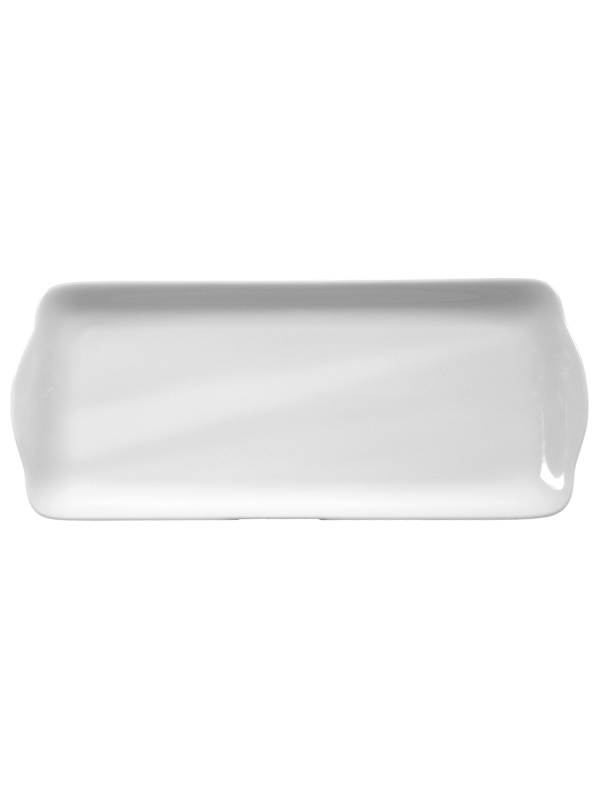 SELTMANN WEIDEN Kuchenplatte eckig 35x15 cm Rondo/Liane weiß 