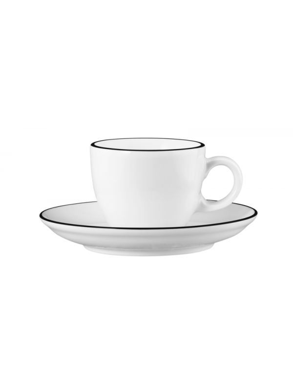 SELTMANN WEIDEN Espressotasse 1132 0,09 l m. Untertasse Modern Life Black Line 