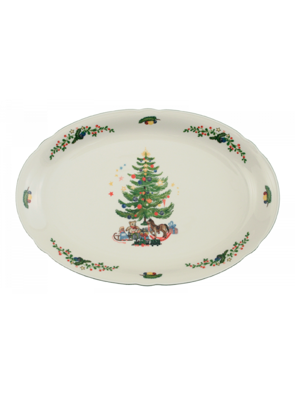 SELTMANN WEIDEN Servierplatte oval 34x26 cm Marie-Luise Weihnachten 