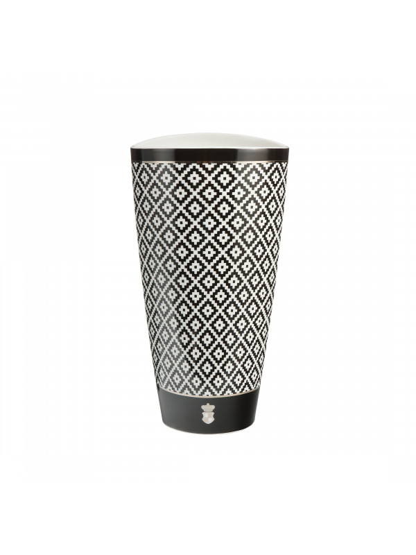 GOEBEL Diamonds – Vase 28 cm Château Schwarz-Weiß