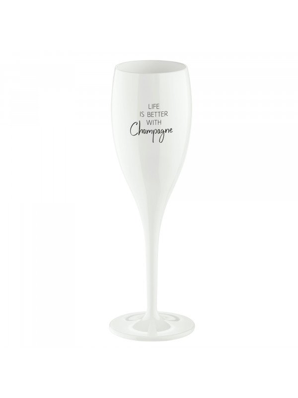 KOZIOL Sekt-/Champagnerglas Superglas CHEERS No. 1 Life is better with champagne