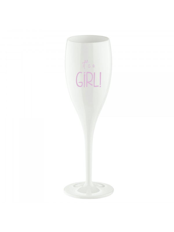 KOZIOL Sekt-/Champagnerglas 100 ml CHEERS No. 1 Its a girl