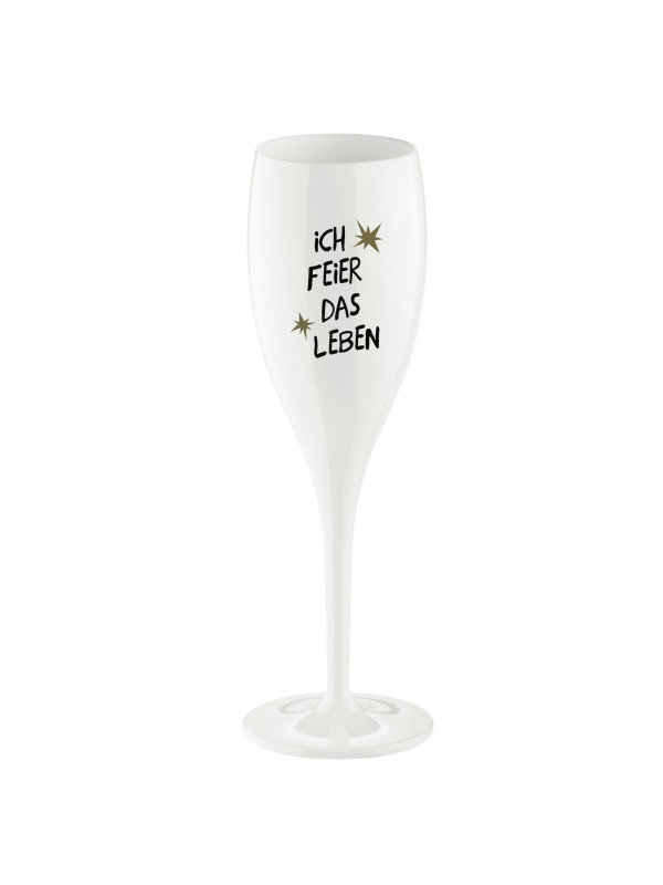 KOZIOL Sekt-/Champagnerglas 100 ml CHEERS No. 1 Ich feier das Leben