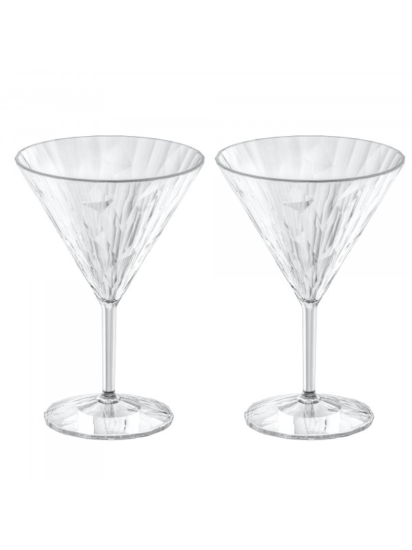 KOZIOL Cocktail-/Longdrinkglas-Set 2-tlg. Superglas 250 ml crystal clear CLUB No. 12