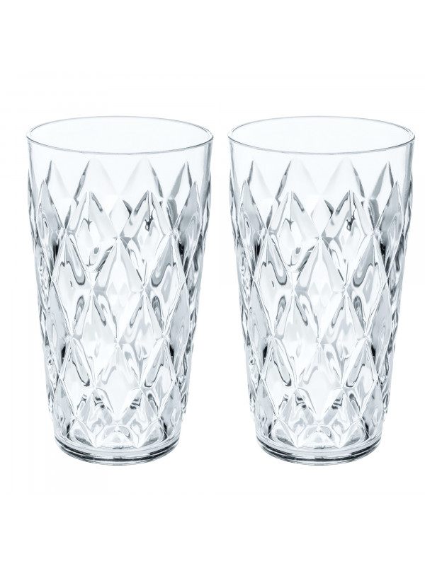 KOZIOL Becher-Set 2-tlg. crystal clear CRYSTAL L