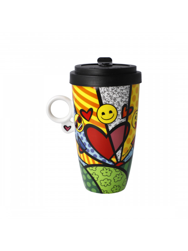 GOEBEL Mug to go A new Day Pop Art Romero Britto