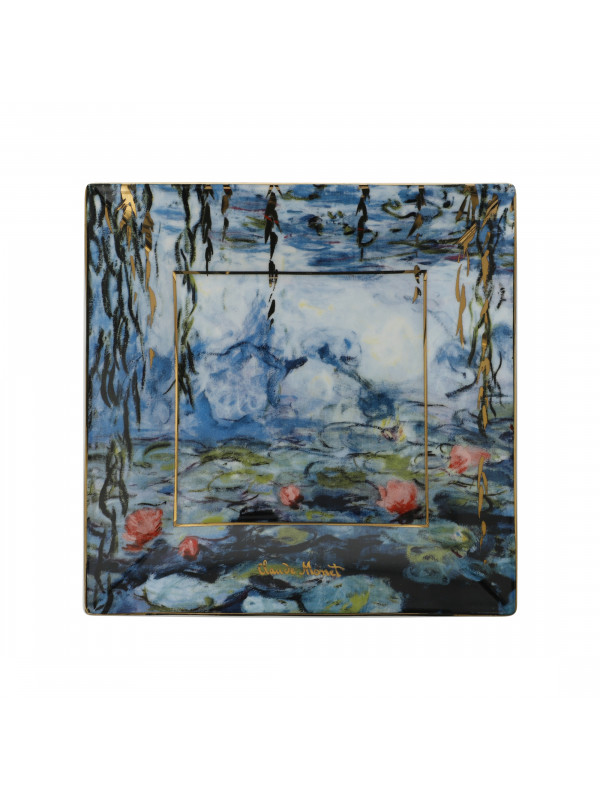 GOEBEL Seerosen mit Weide - Schale 16 cm Artis Orbis Claude Monet