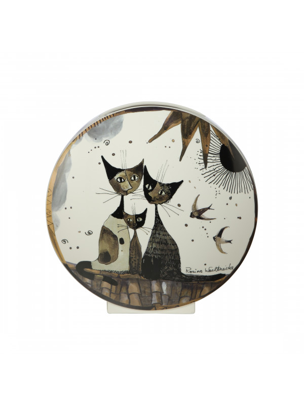 GOEBEL Vase mit Katzenmotiv – Gatto con stivali Rosina Wachtmeister Arte Grafica