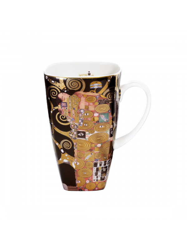 GOEBEL Die Erfüllung – Künstlerbecher eckig hoch Artis Orbis Gustav Klimt
