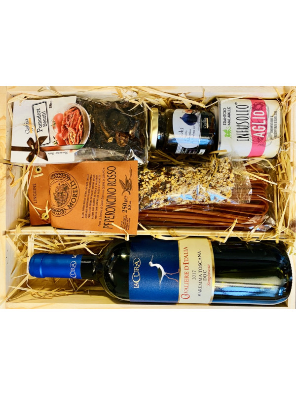 "Stella-Rossa" Italienische Geschenkbox aus Pinienholz von La Colombaina