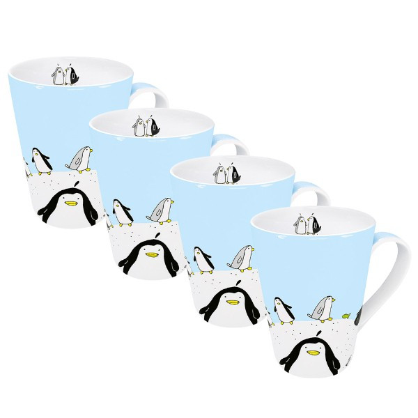 KÖNITZ 4er-Set Becher Globetrotter Pinguin