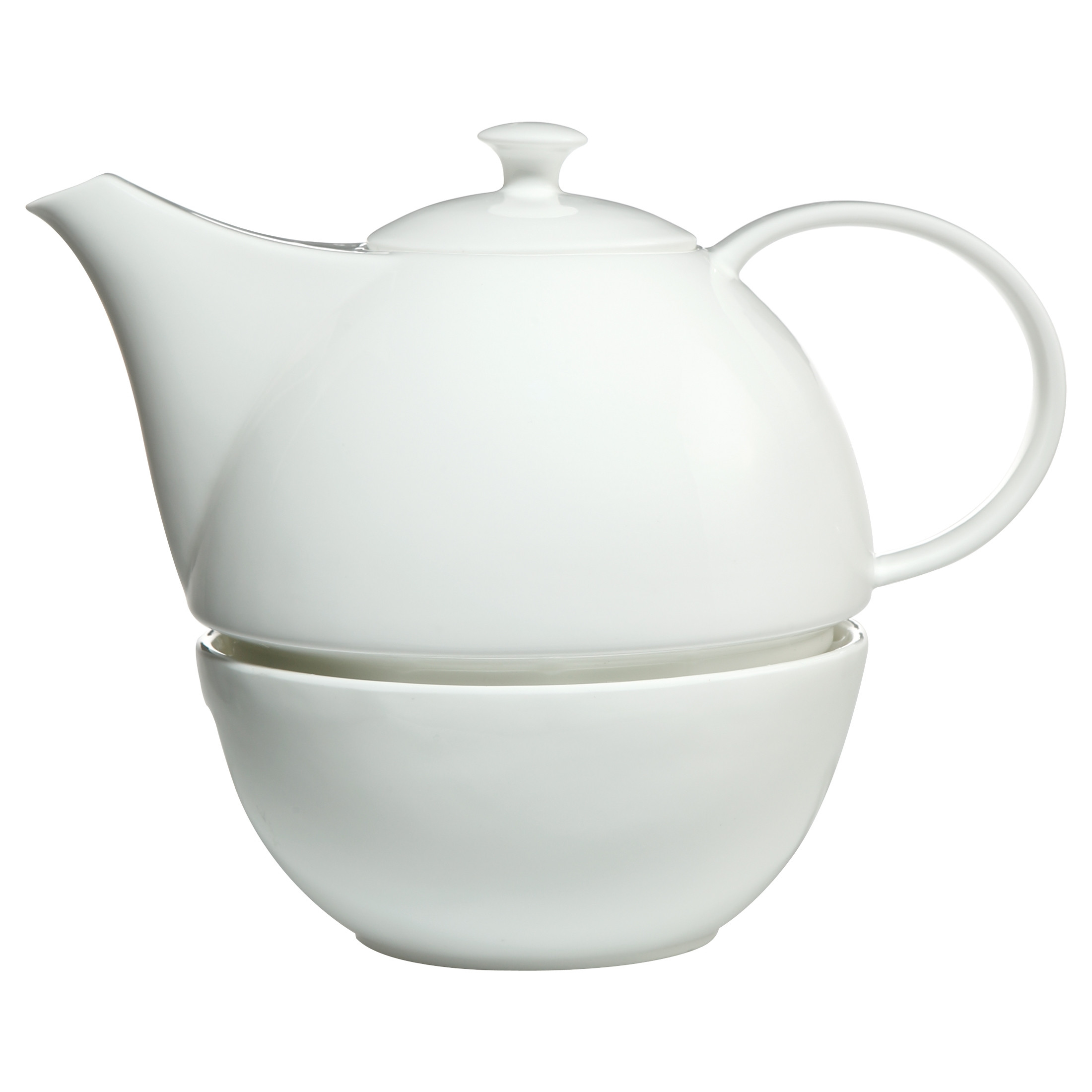 GOEBEL Teekanne mit Stövchen 20 cm - Teapot Kaiser Tassen