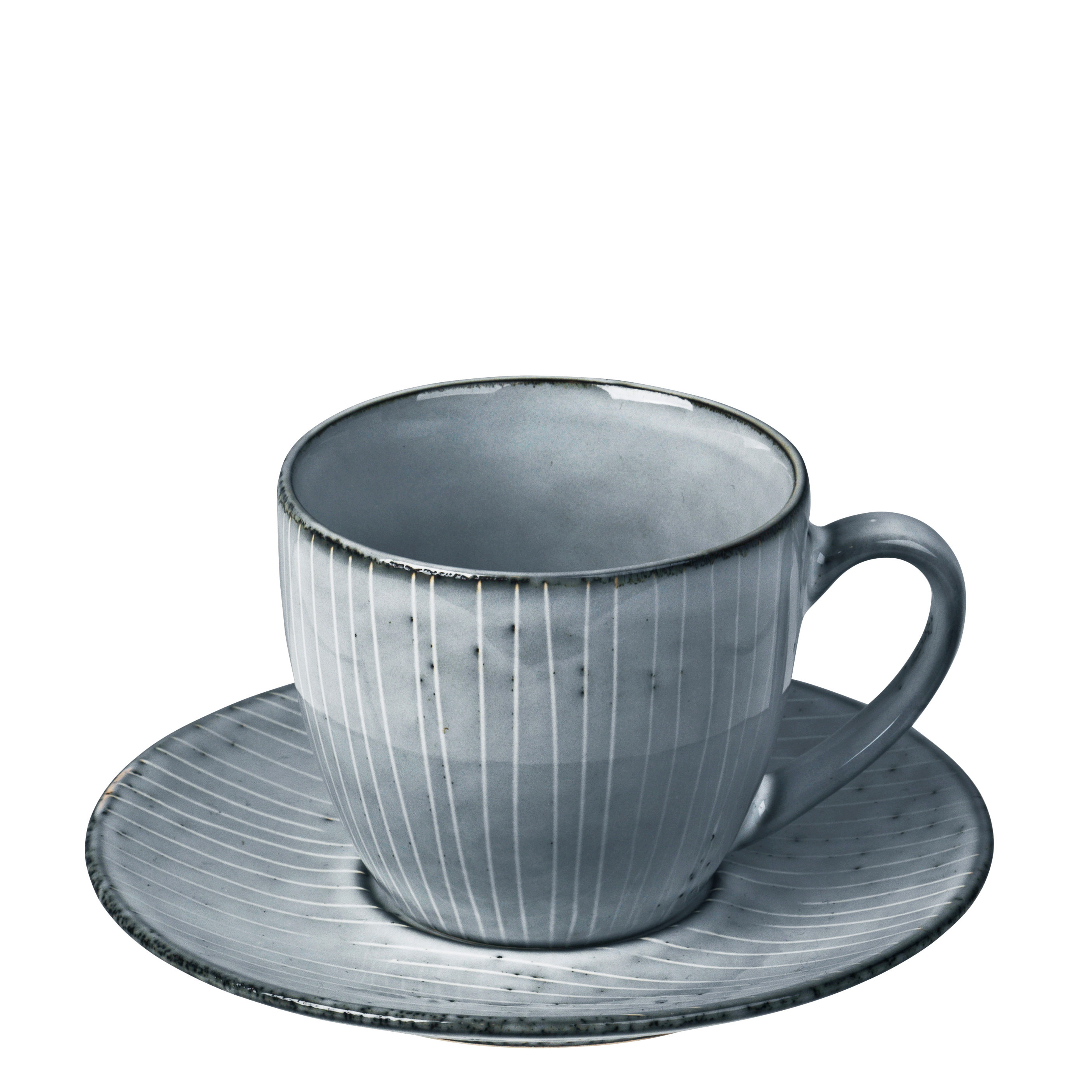 BROSTE COPENHAGEN Tasse mit Untertasse Nordic Sea 150 ml – 1 Stück