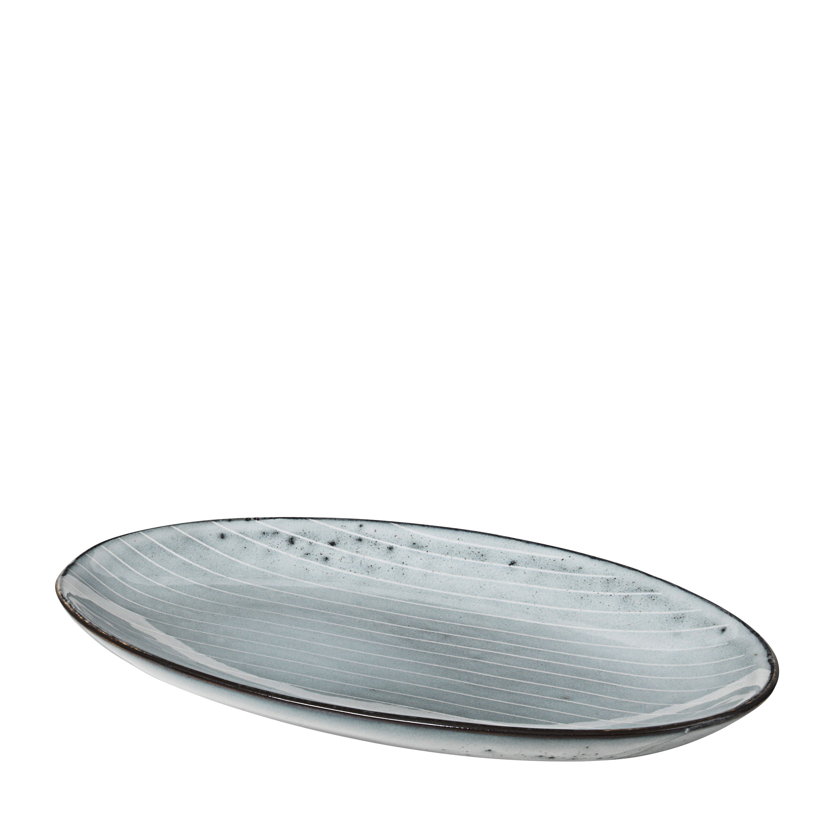 BROSTE COPENHAGEN Platte oval Nordic Sea – 1 Stück