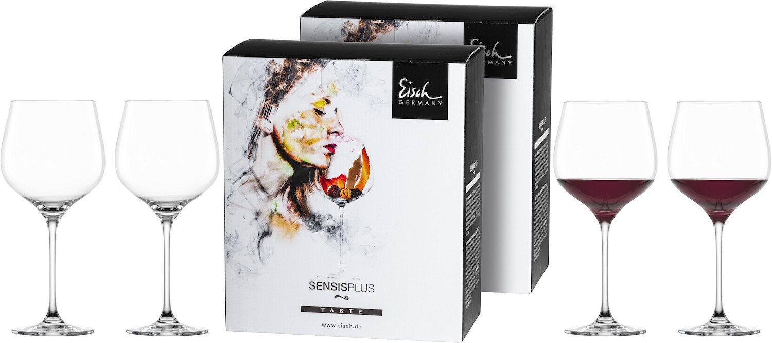 EISCH Burgunderglas groß Superior SENSISPLUS – 4 Stück im Geschenkkarton