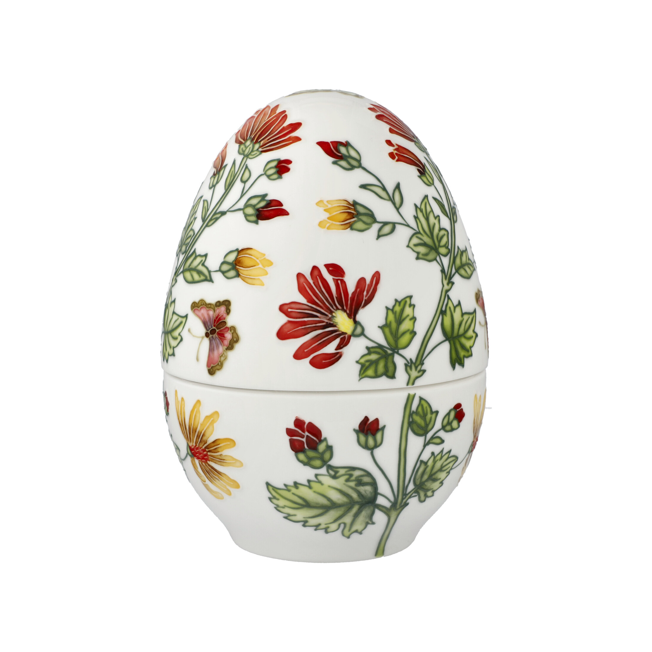 GOEBEL Farbenfrohe Pflanzenwelt - Ei-Dose 18,5 cm Fitz & Floyd Spring-Collection
