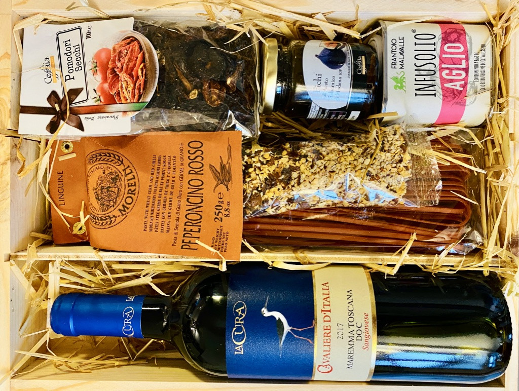 "Stella-Rossa" Italienische Geschenkbox aus Pinienholz von La Colombaina