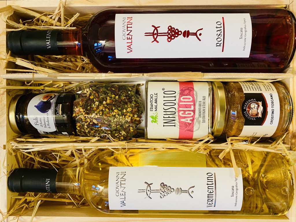 "Stella-Luminosa" Italienische Geschenkbox aus Pinienholz von La Colombaina