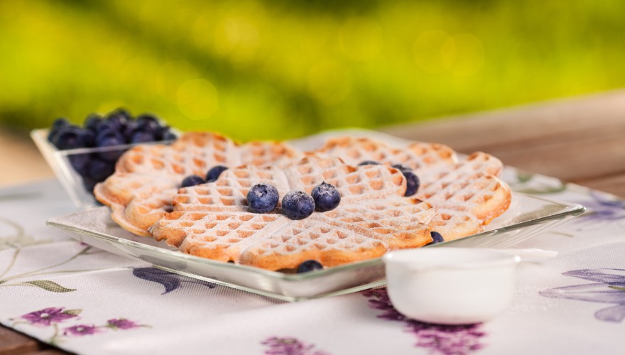 Belgische Heidelbeer-Waffeln